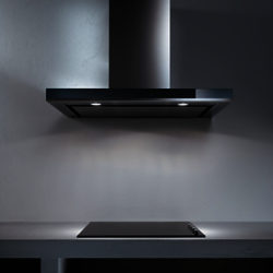 Elica Horizonte 120 Chimney Cooker Hood, Stainless Steel/Glass